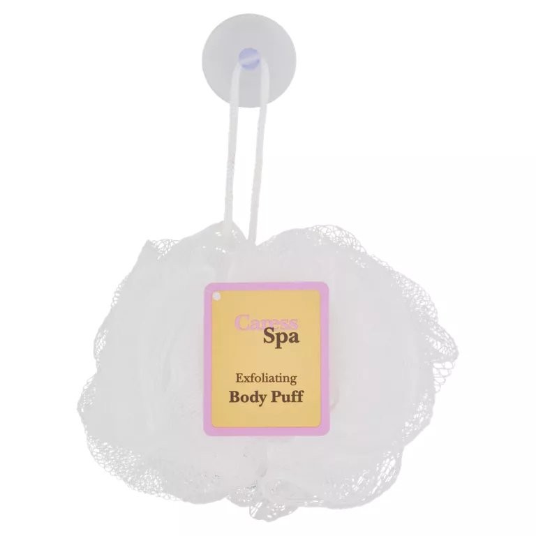 CARESS SPA BODY PUFF WHITE 1ct