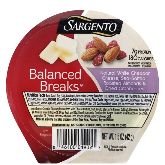 SARGENTO BALANCED WHITE CHEESE 42g