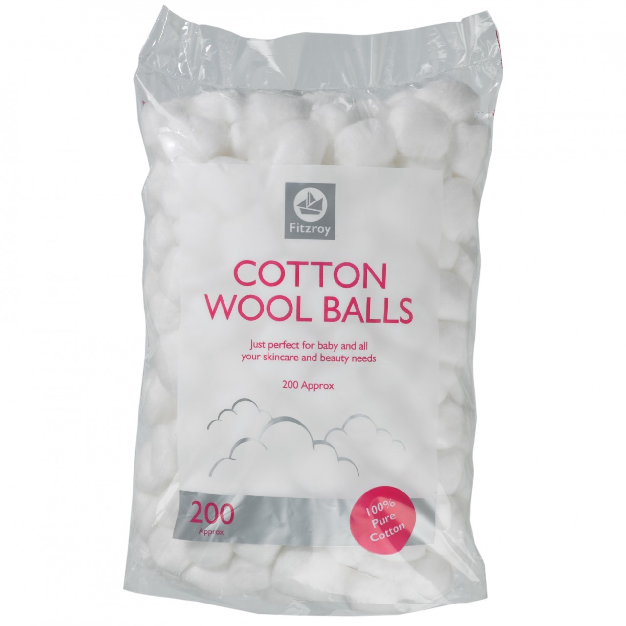 FITZROY COTTON WOOL BALLS 200s