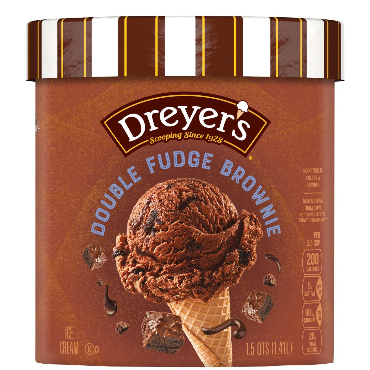 EDYS DBL FUDGE BROWNIE 1.42L