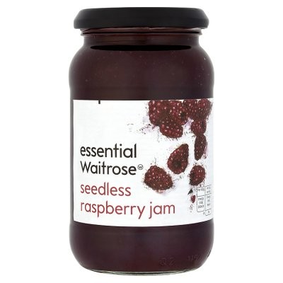 WAITROSE JAM RASPBERRY SDLS 454g
