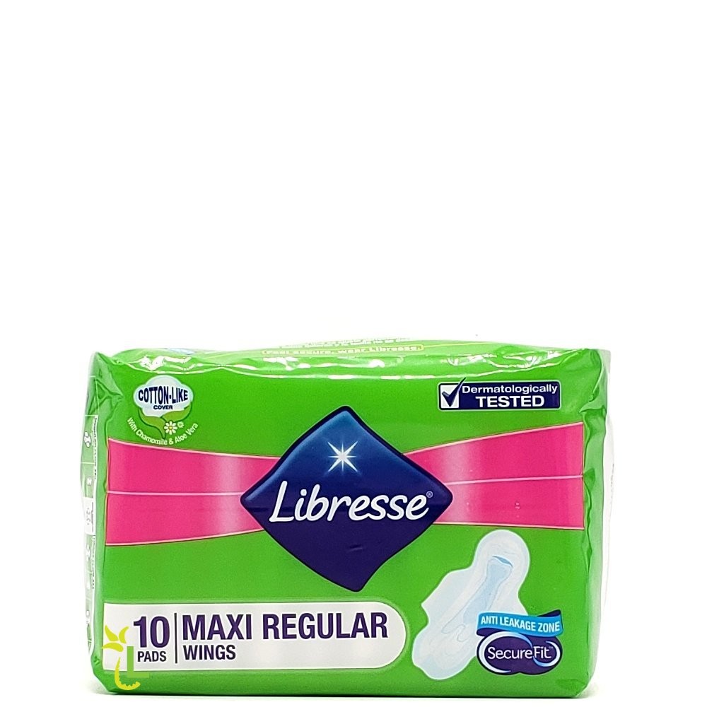 LIBRESSE COTTON MAXI REGULAR WINGS 10s