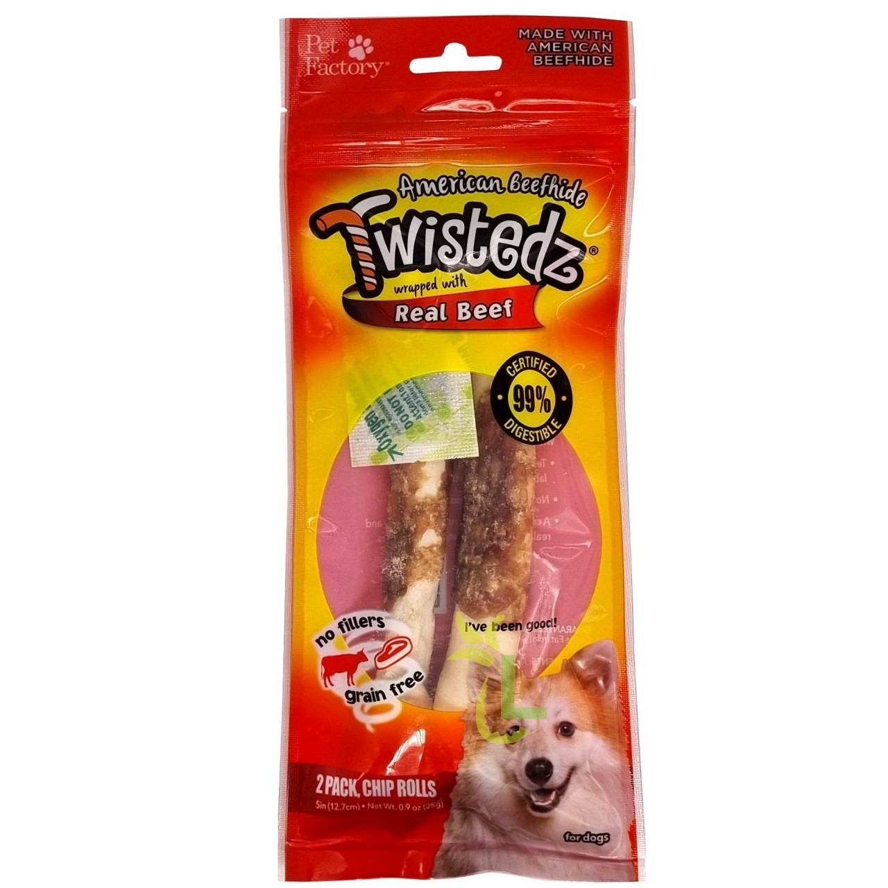 TWISTEDZ BEEF CHIP ROLLS 2x5in