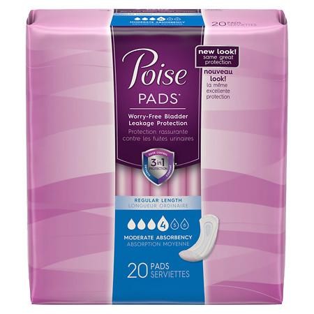 Poise Pad Reg Ex/Abs Modera 20