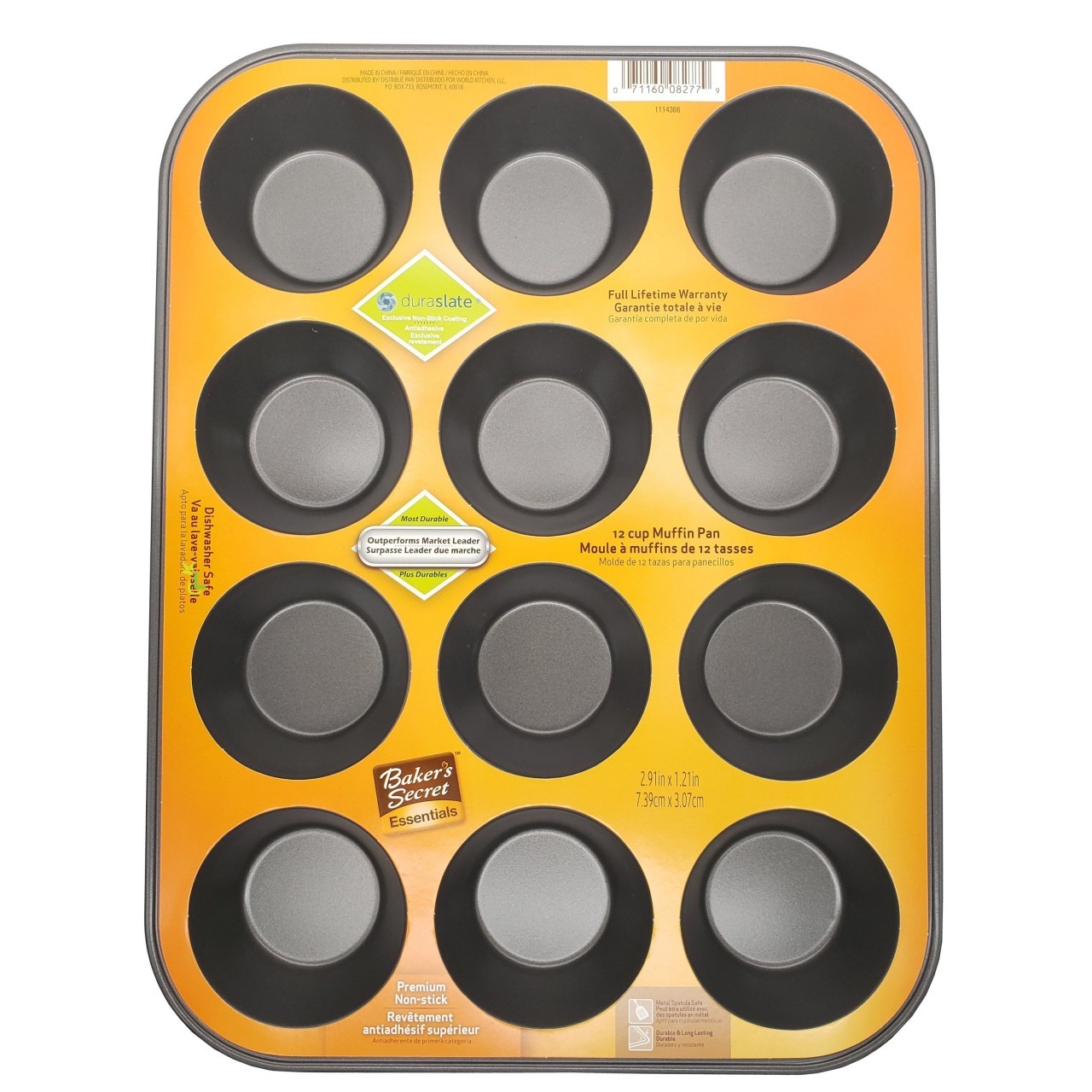 BAKERS SECRET MUFFIN PAN 12 CUP