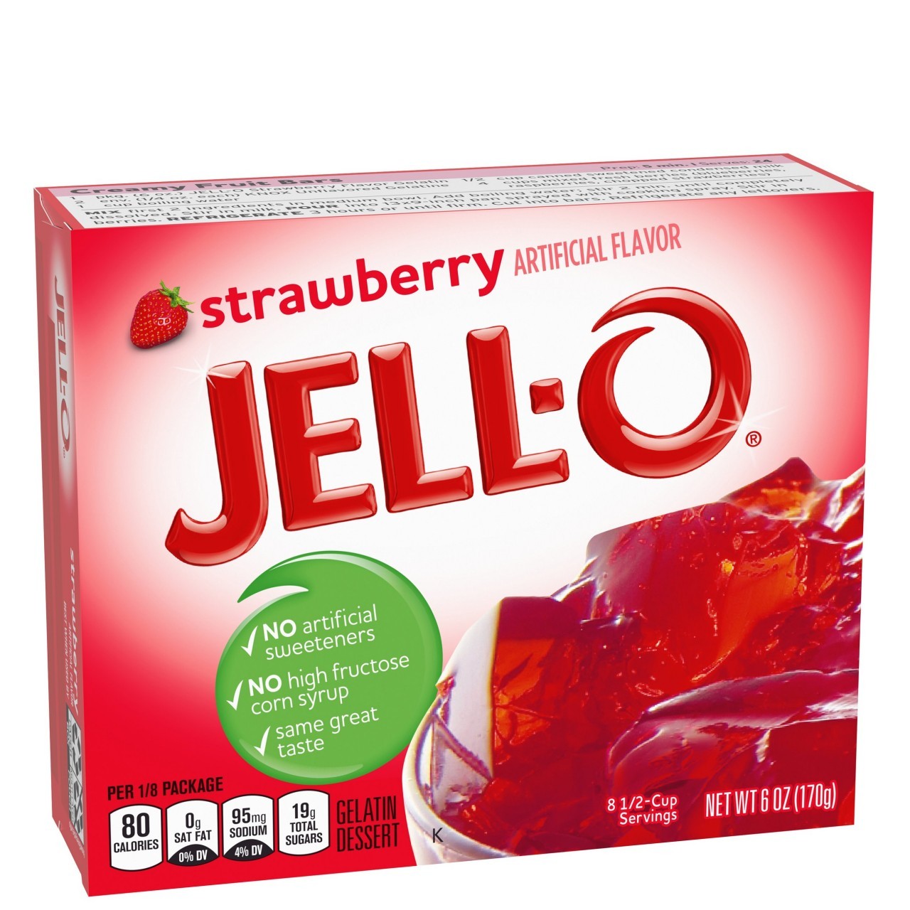 JELLO GEL STRAWBERRY 6oz