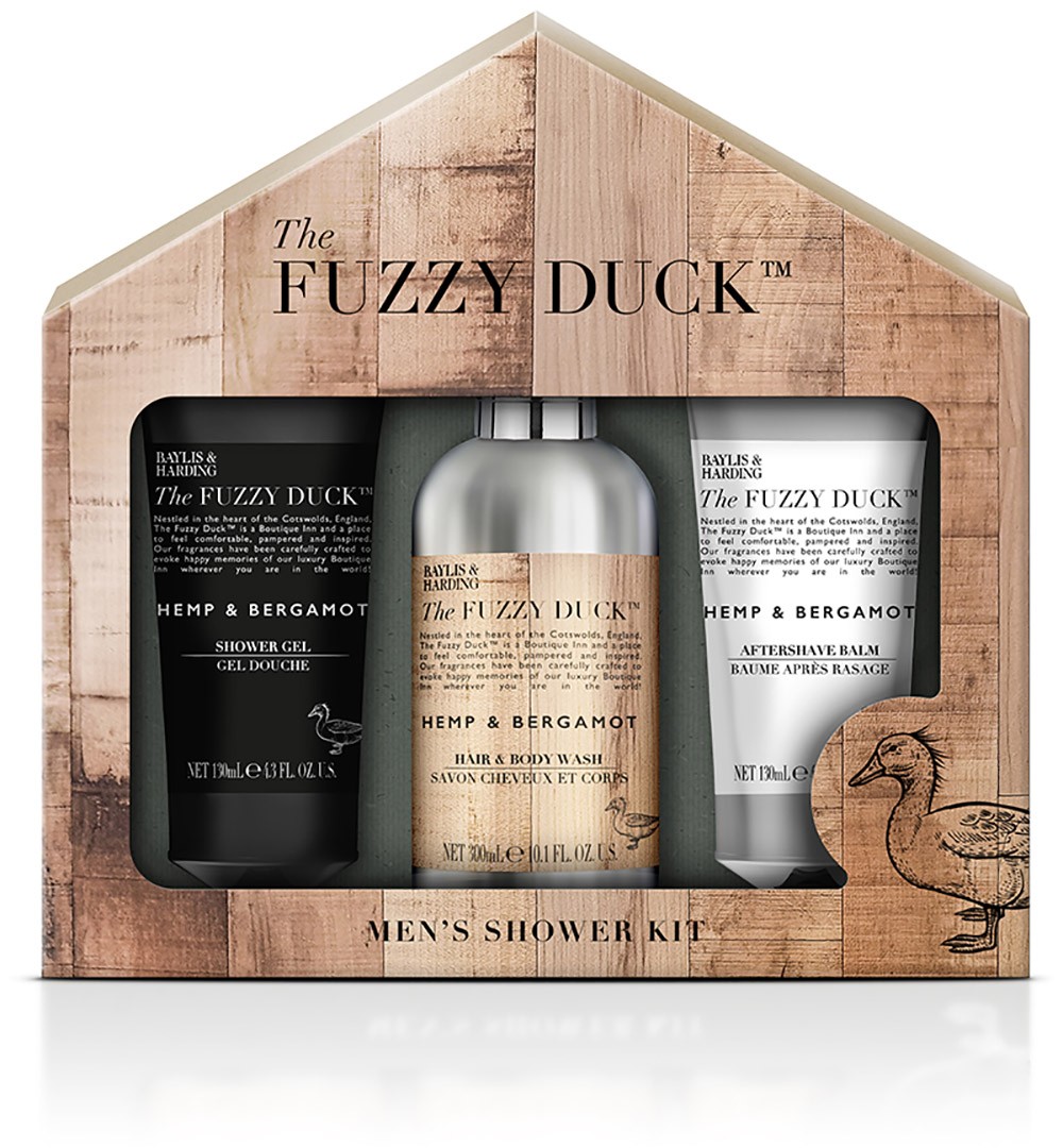 Baylis & Harding The Fuzzy Duck Men's Hemp & Bergamot 3 Piece Set
