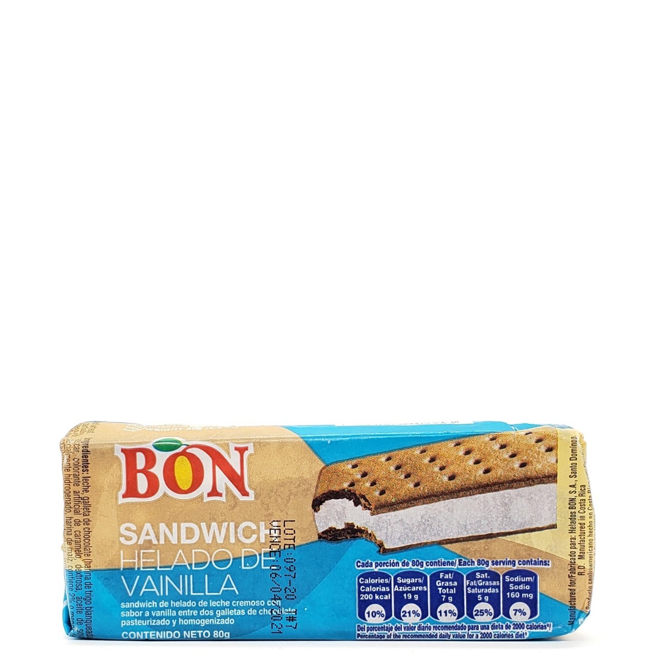 BON ICE CREAM SANDWICH 104ml