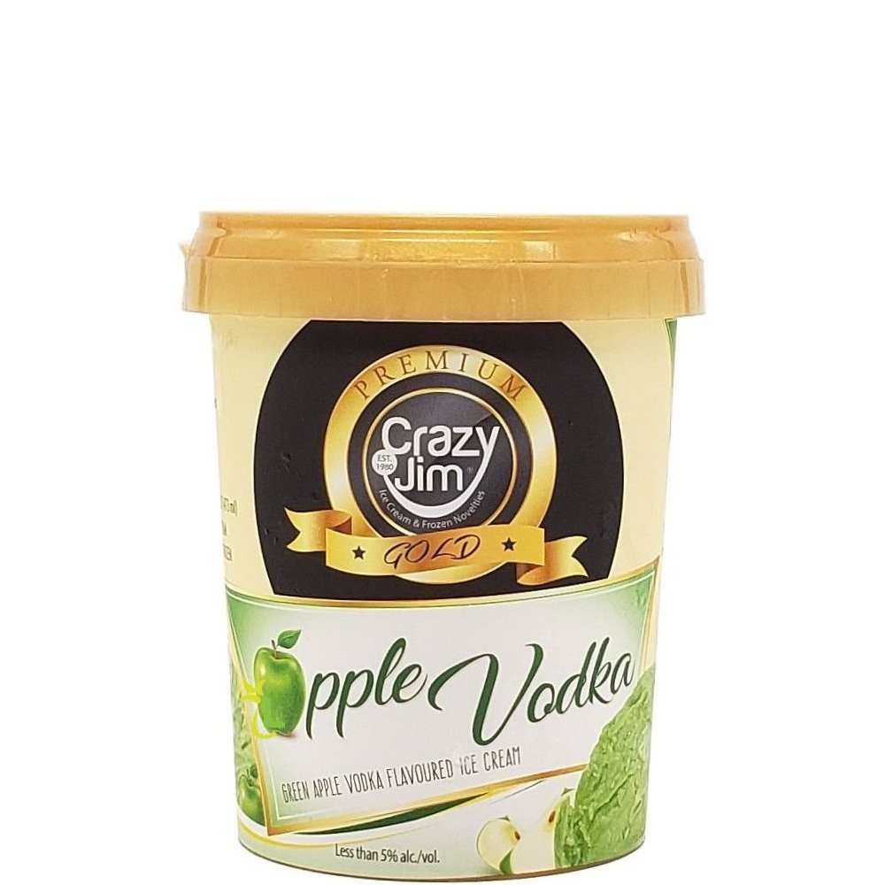 CRAZY JIM APPLE VODKA 16oz