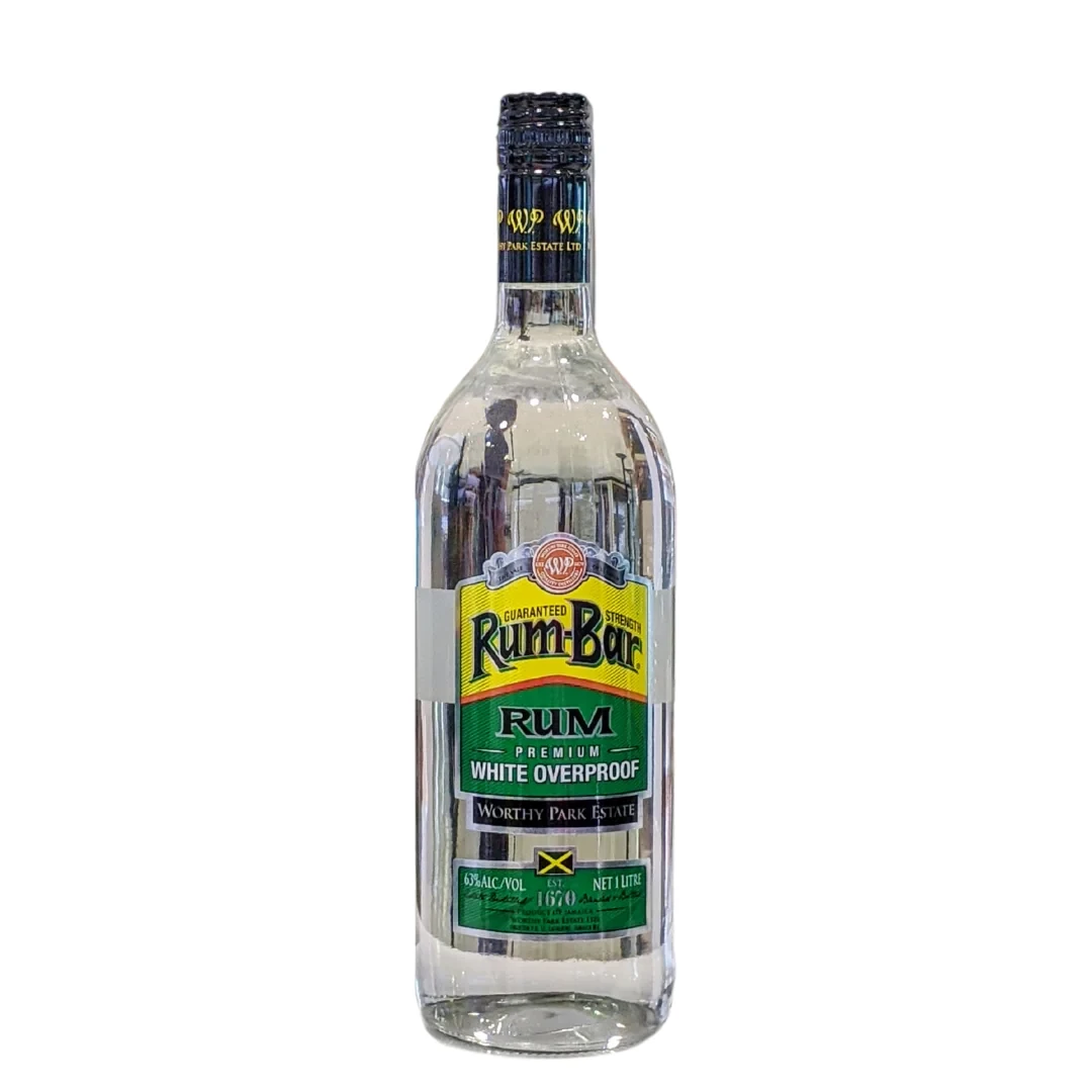 RUM BAR WHITE OVERPROOF RUM 1L