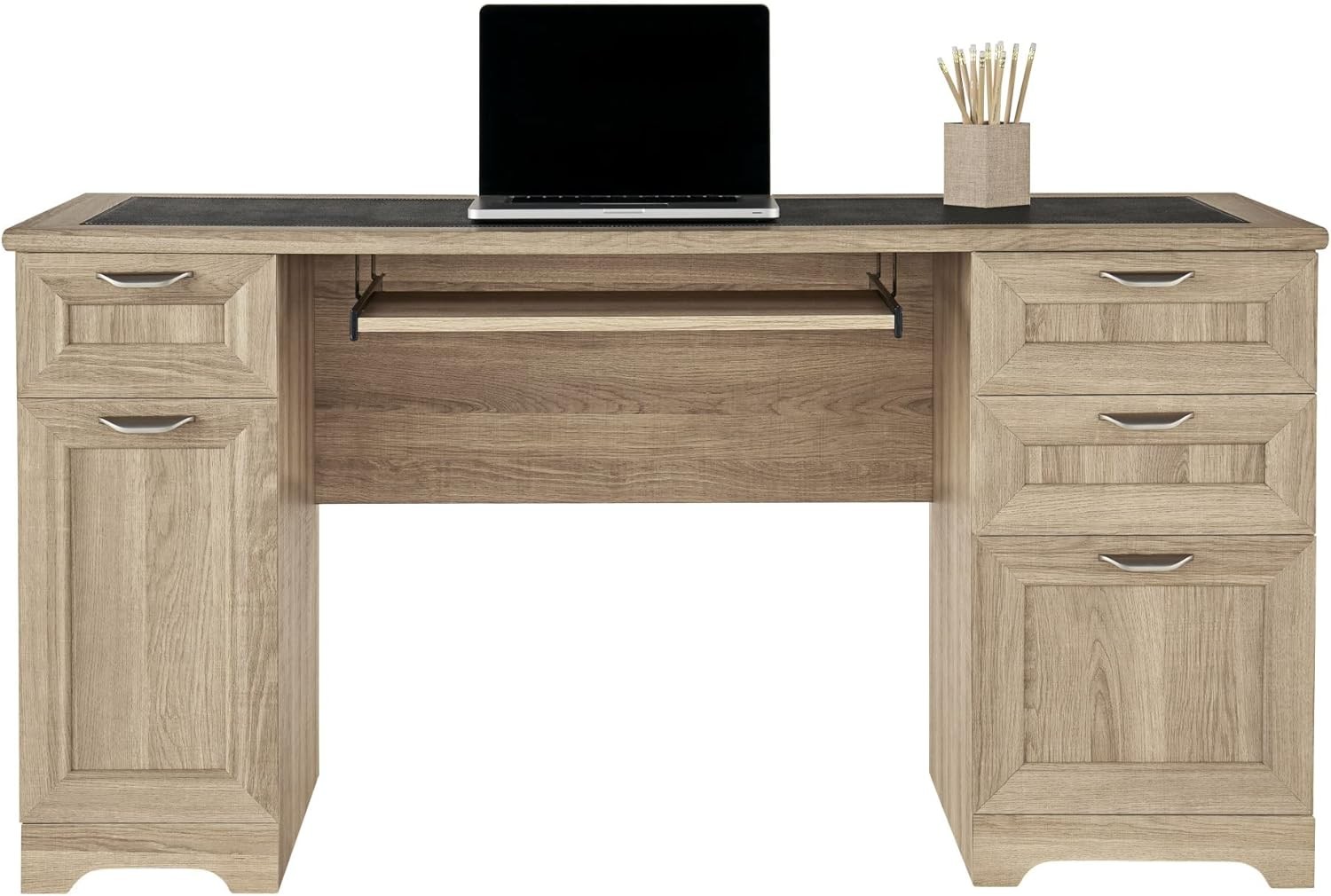 Realspace Magellan Managers Desk - Blonde Ash