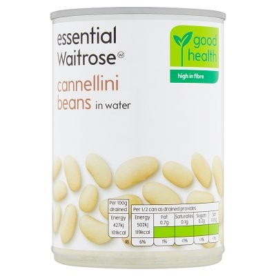 WAITROSE BEANS CANNELLINI 410g
