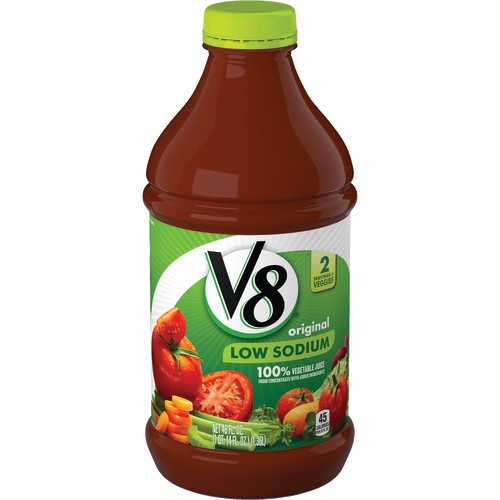 V8 VEGETABLE JUICE LOW SODIUM 1.4L