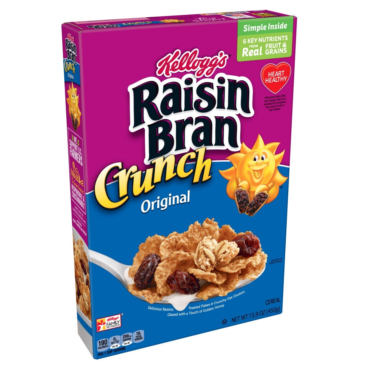 KELLOGGS RAISIN BRAN CRUNCH 450g