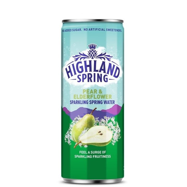 HIGHLAND SPRING SPARK PEAR ELDER 330ml
