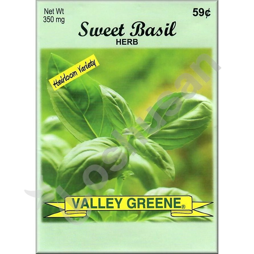 VALLEY GREENE SEEDS SWEET BASIL 350mg