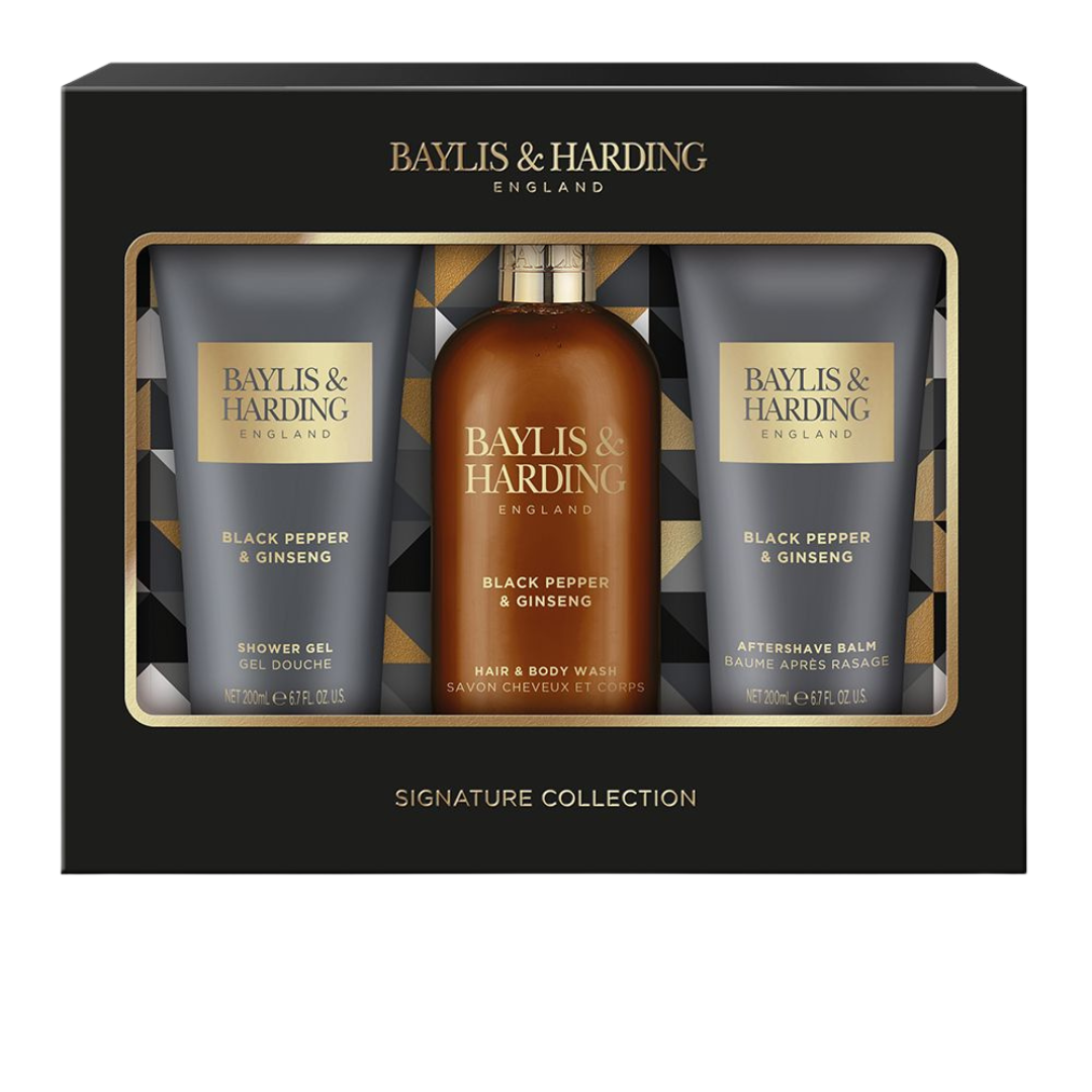 Baylis & Harding: Black Pepper & Ginseng Luxury Bathing Trio