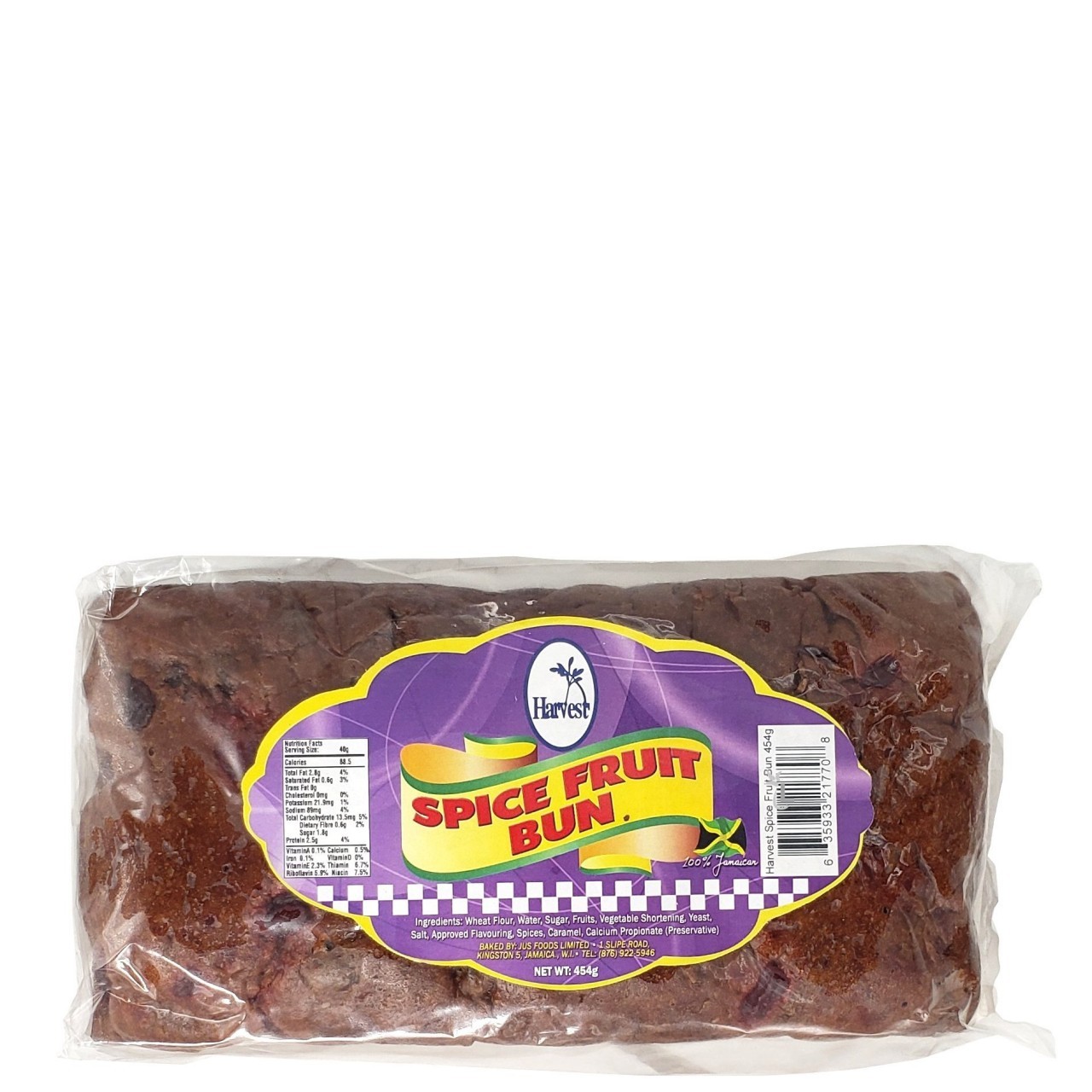 HARVEST SPICED FRUIT BUN 454g