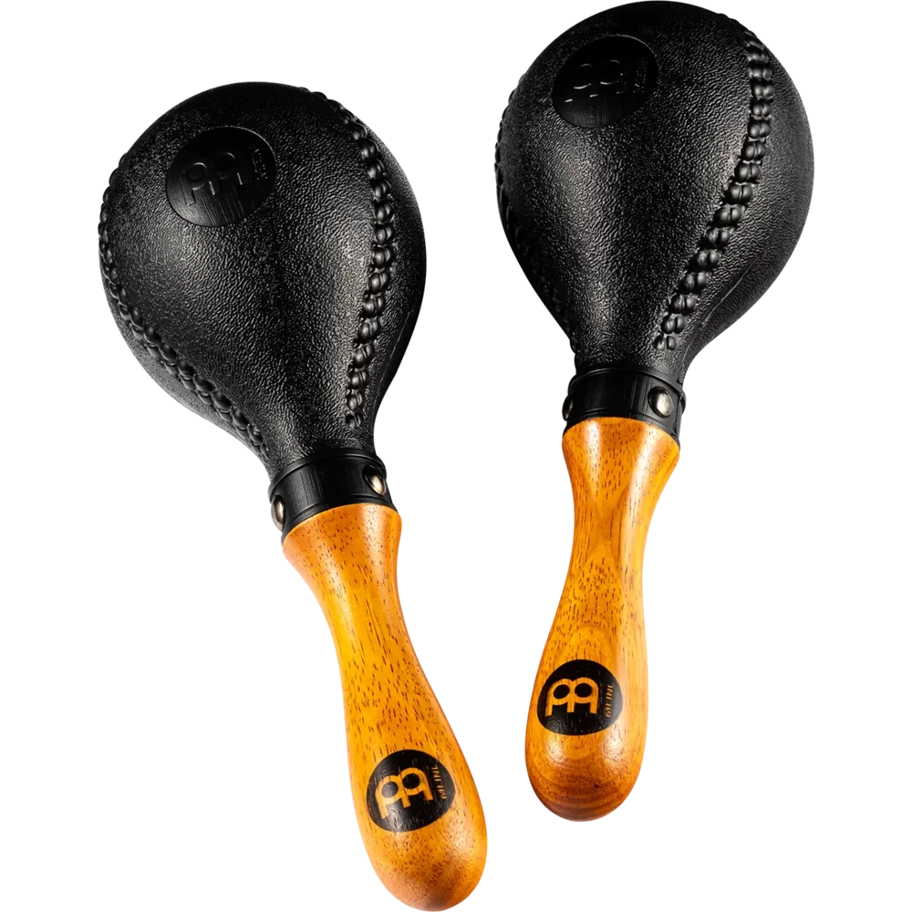 Meinl Percussion PM2BK Plastic Concert Maracas, Black