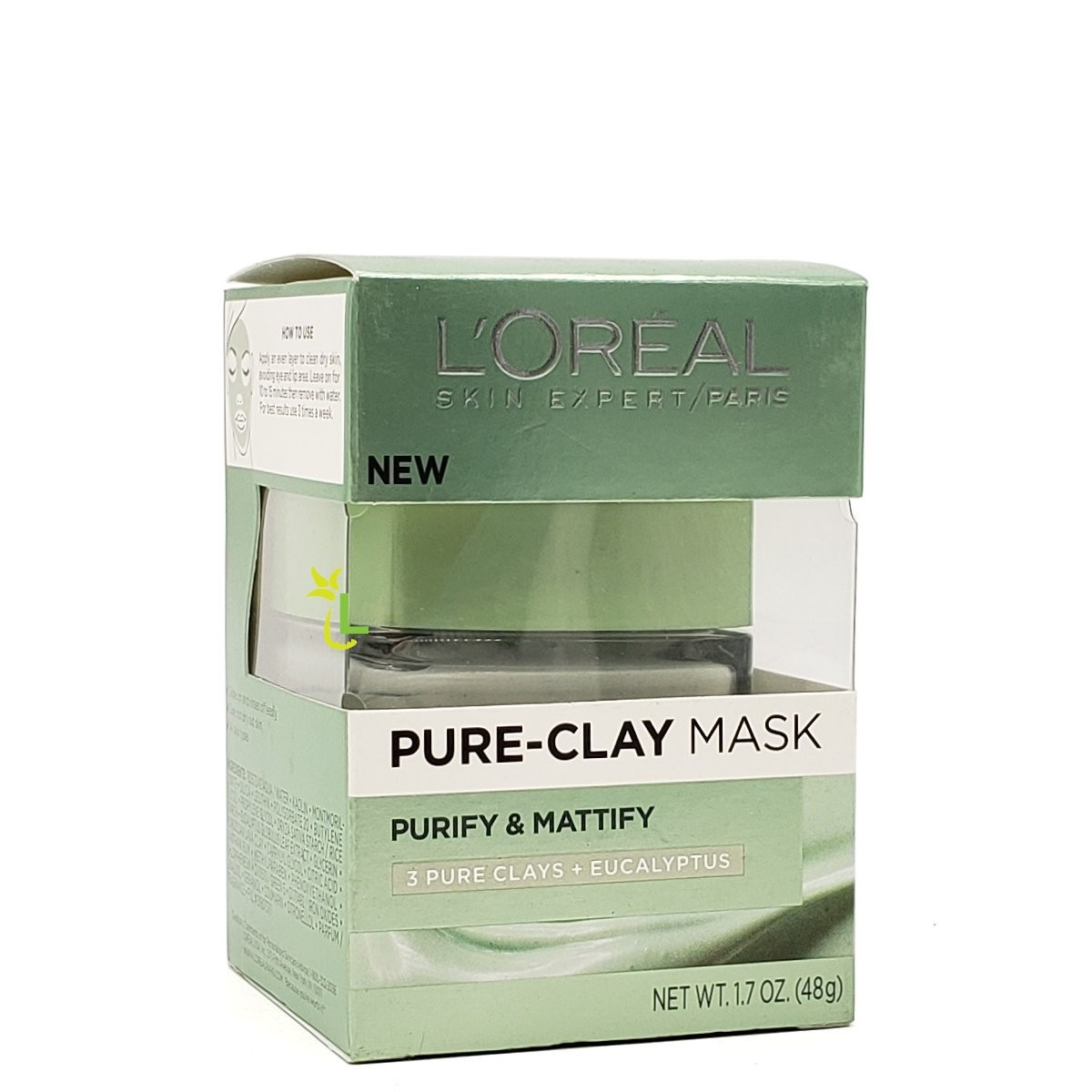 LOREAL PURE CLAY MASK EUCALYPTUS 1.7oz