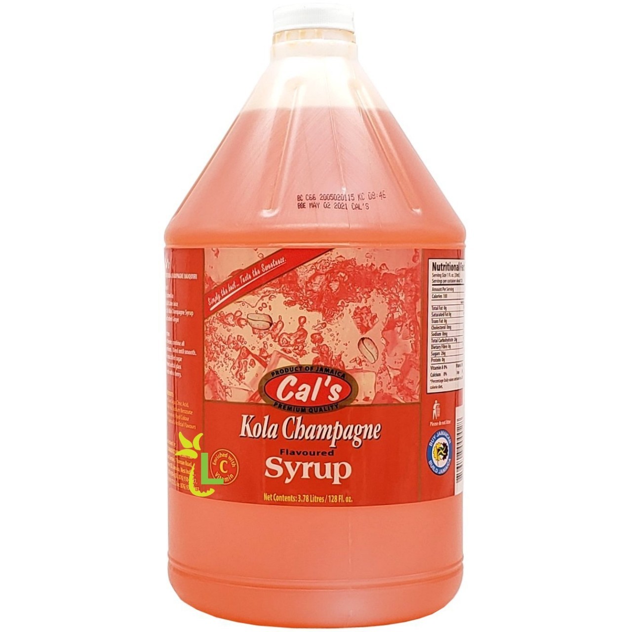 CALS SYRUP KOLA CHAMPAGNE 3.78L