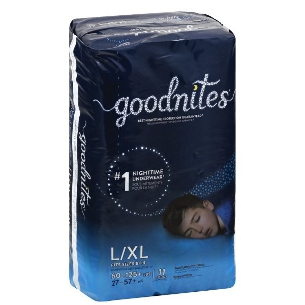 GOODNITES UNDERWEAR BOY XL 11s