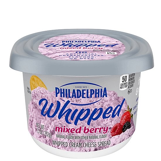 PHILADELPHIA WHIPPED MIXED BERRY 7.5oz