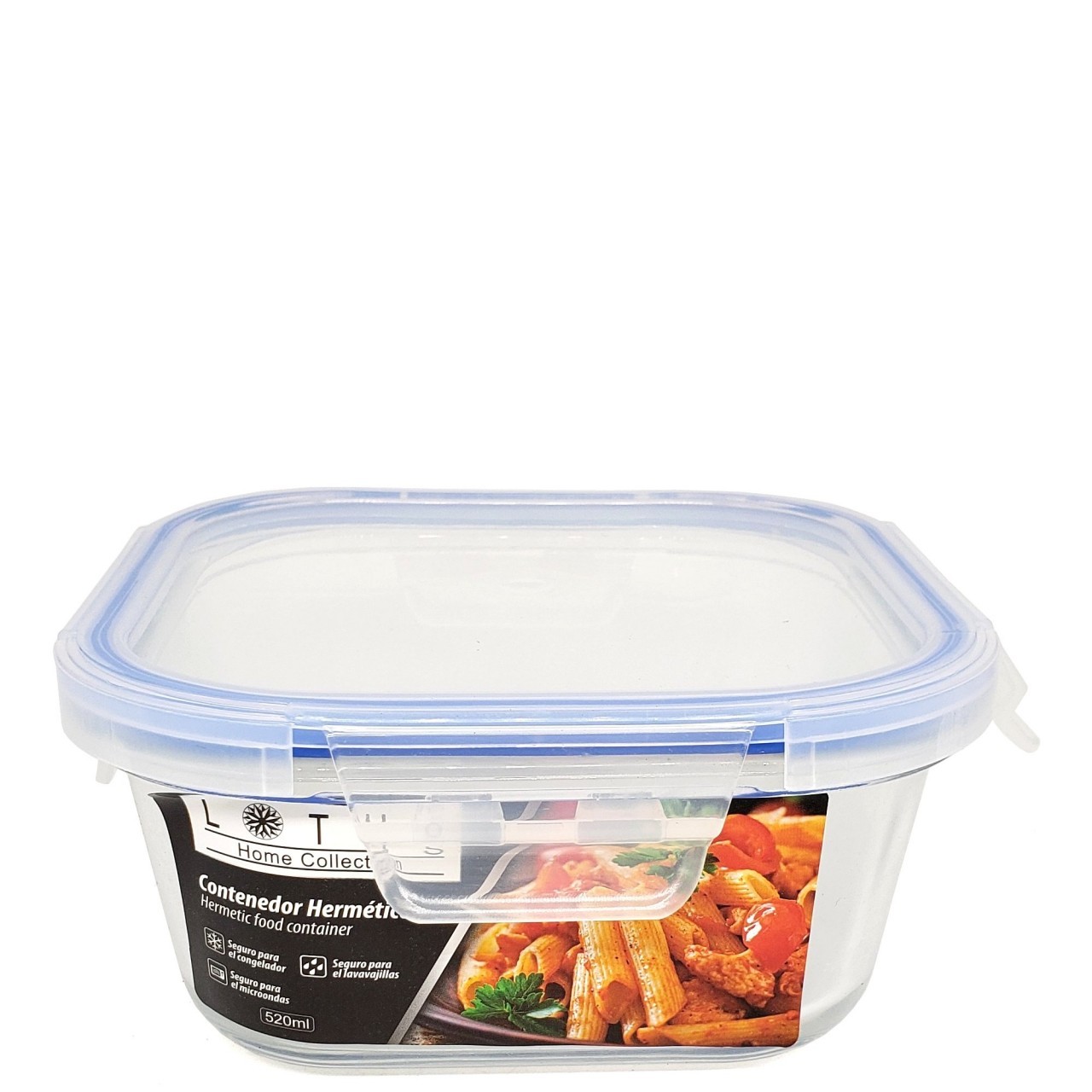 LOTUS HOME GLASS CONTAINER 520ml