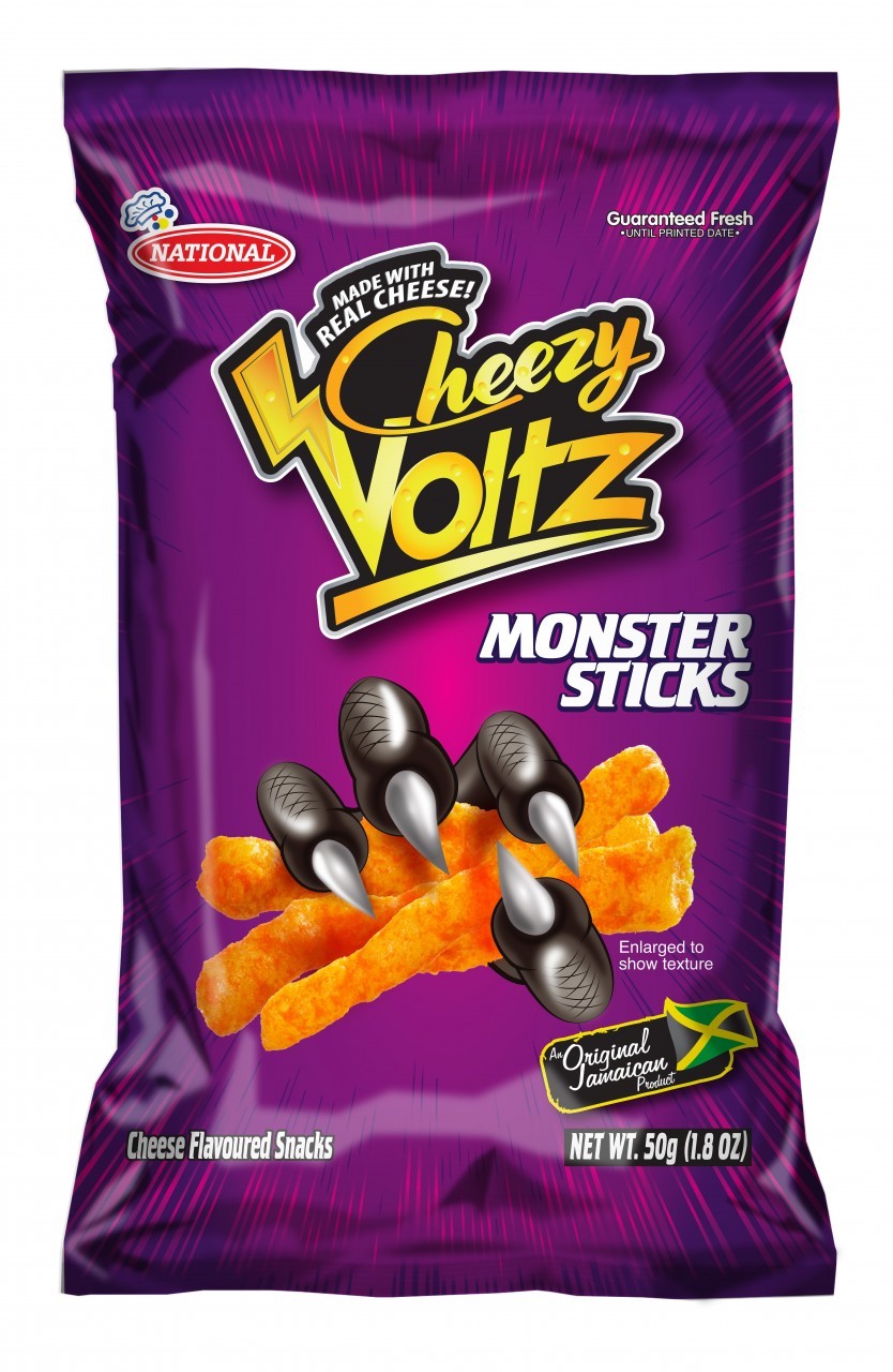 NATIONAL CHEEZY VOLTZ MONSTER STICKS 50g