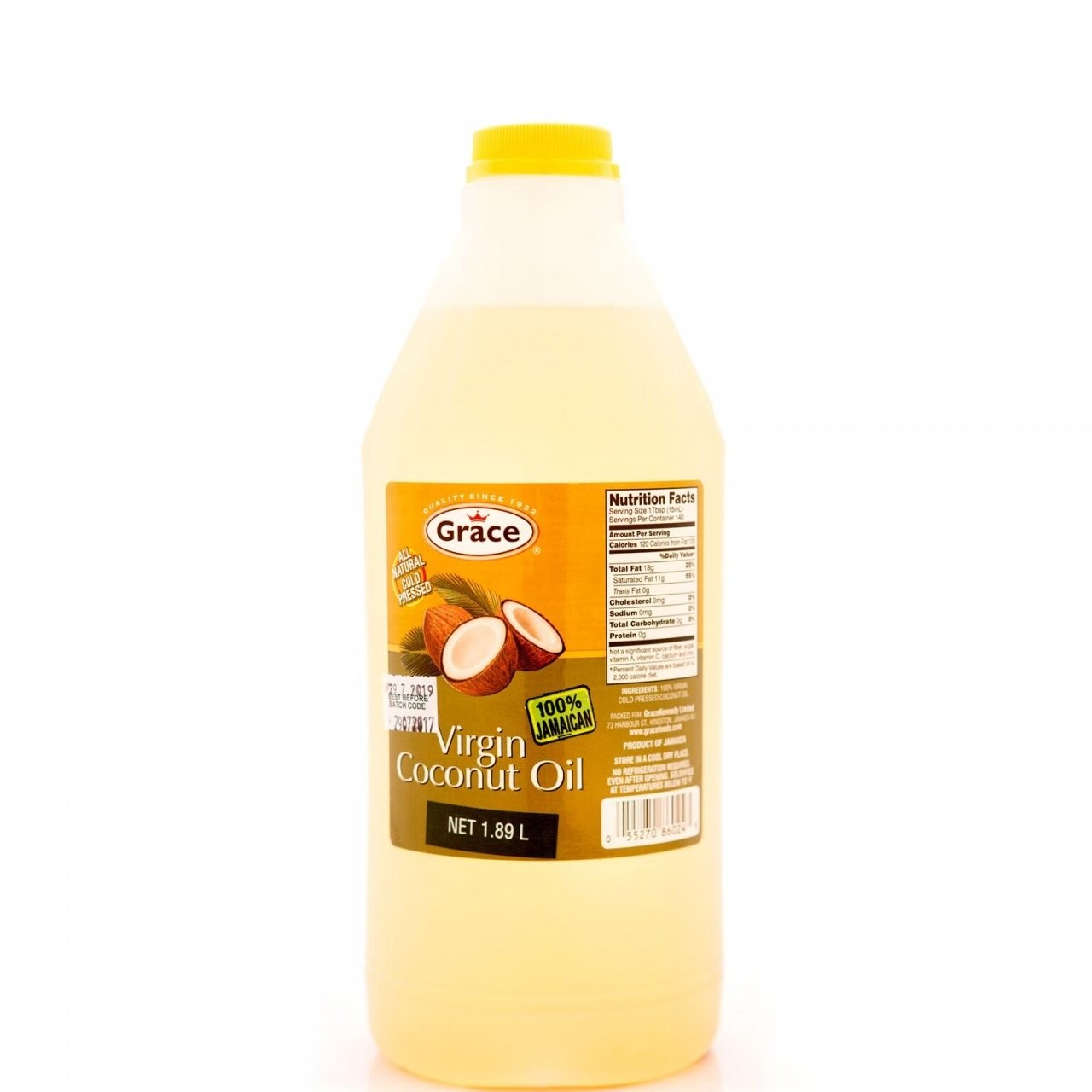 GRACE VIRGIN COCONUT OIL 1.89L