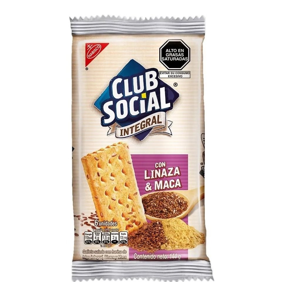 NABISCO CLUB SOCIAL MACA LINSEED 24g