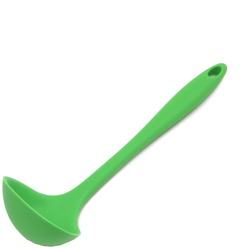 CHEF CRAFT SILICONE LADLE GREEN 1ct