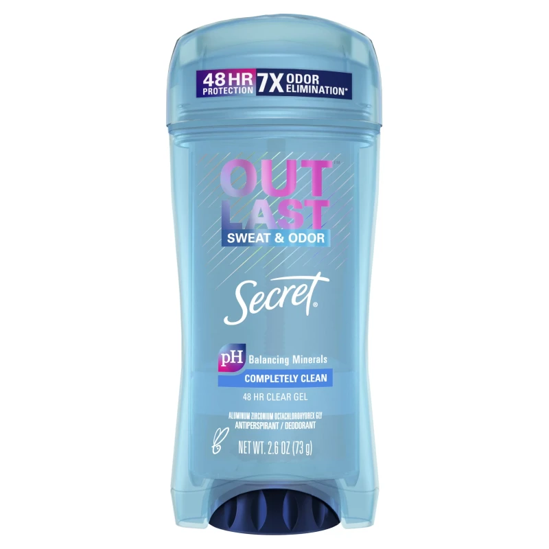 SECRET OUT LAST CLEAR GEL COMPLETELY CLEAN 2.6oz