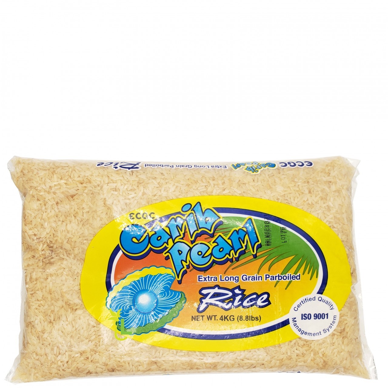 CARIB PEARL RICE PARBOILED 4kg