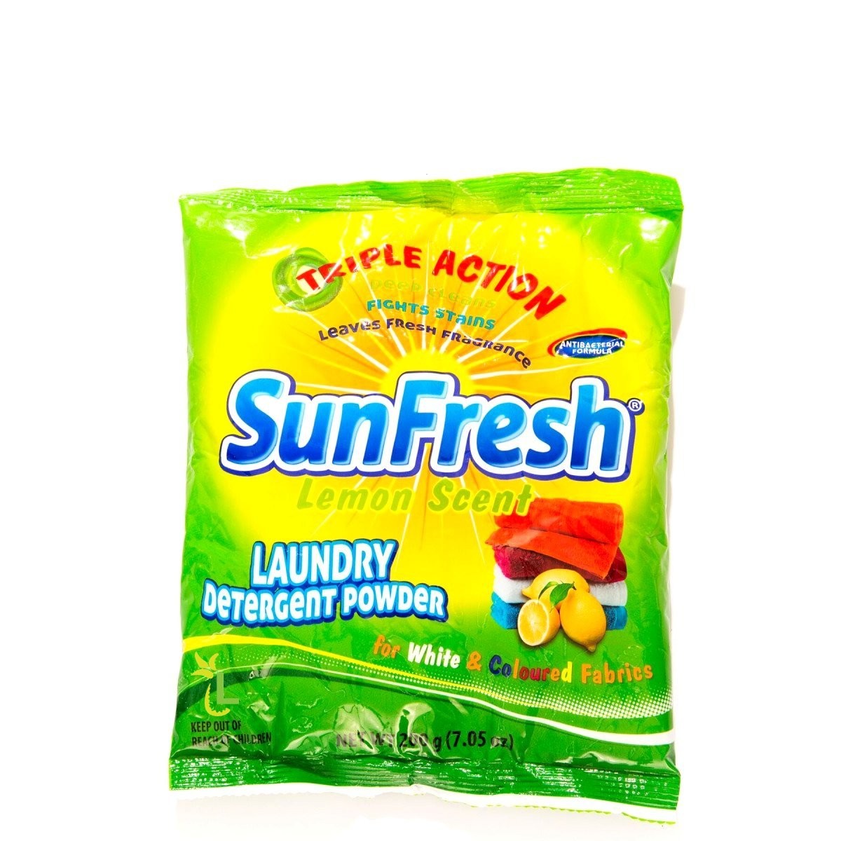 SUNFRESH POWDER DETERGENT LEMON 200g