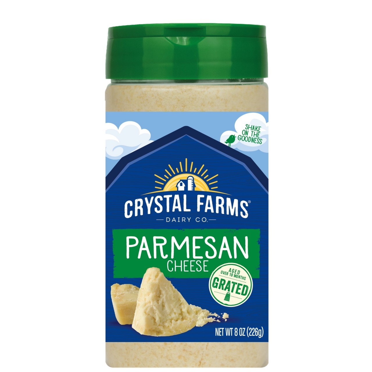CRYSTAL FARMS PARMESAN SHAKER 8oz