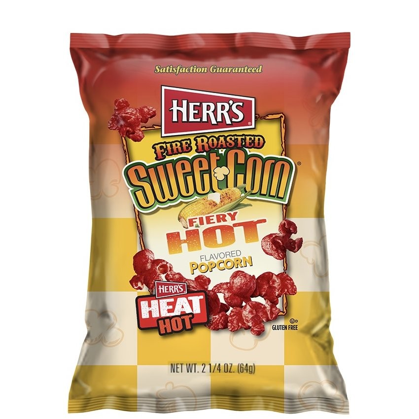 HERRS FIRE ROASTED POPCORN HOT 64g