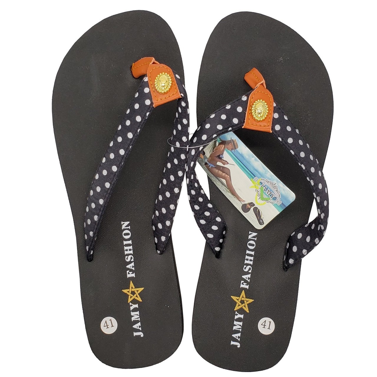 JAMY TOE SLIPPERS COLORFUL STRAPS 1pr