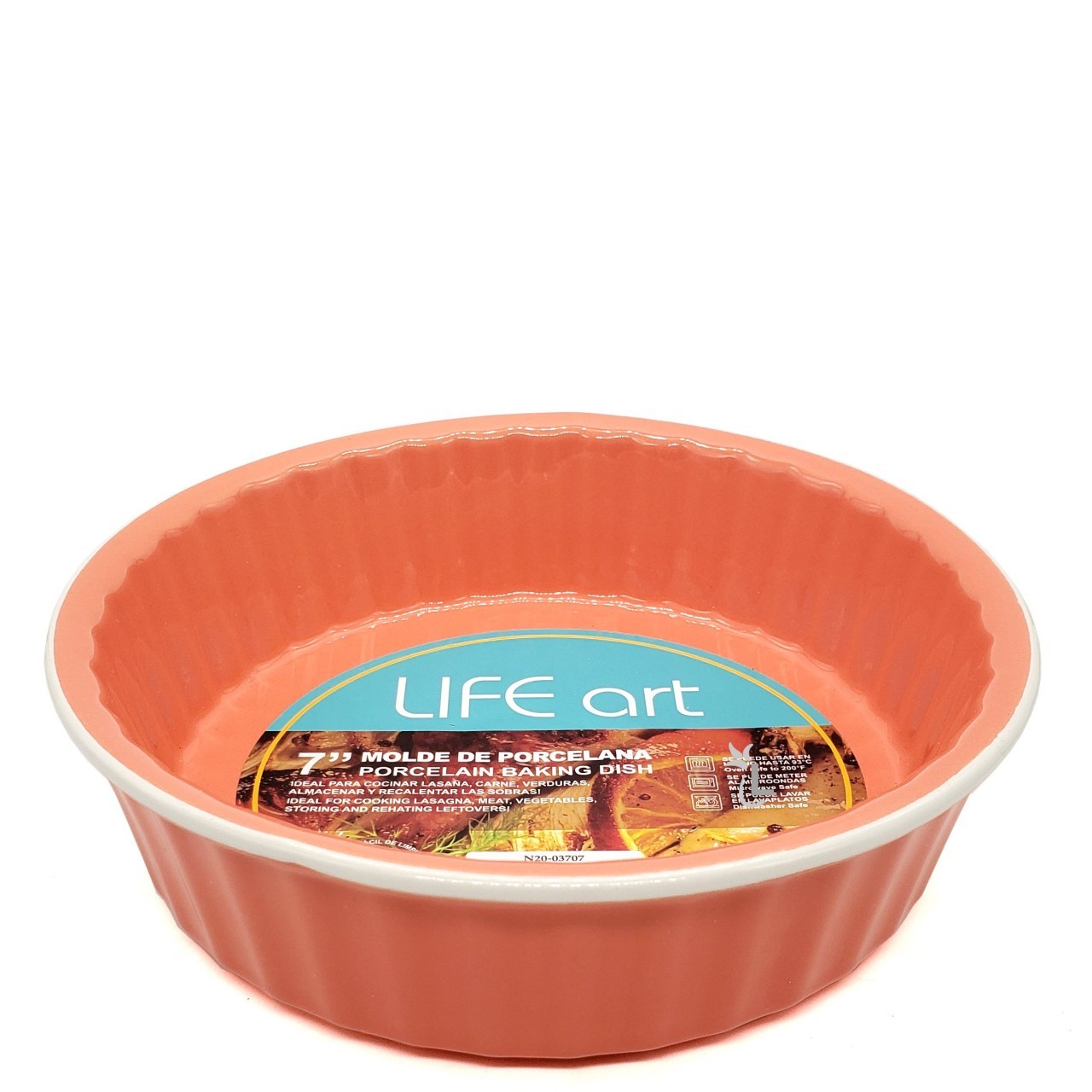 LIFE ART BAKING DISH ROUND 7in