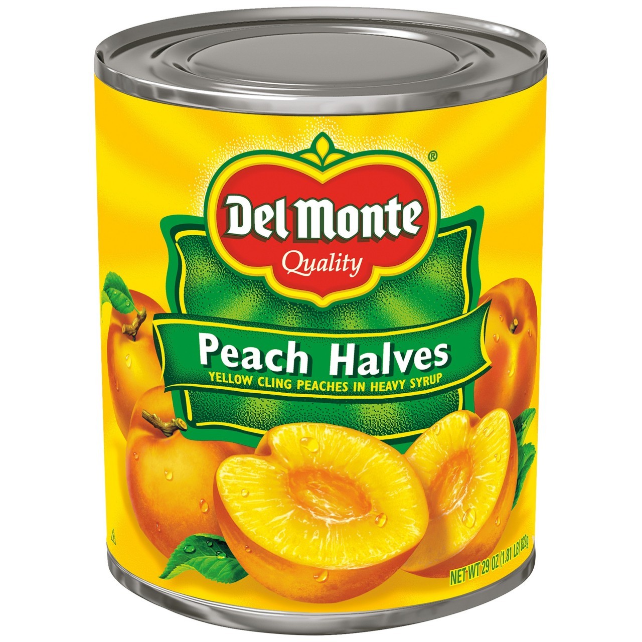 DEL MONTE PEACH HALVES HVY SYRUP 29oz