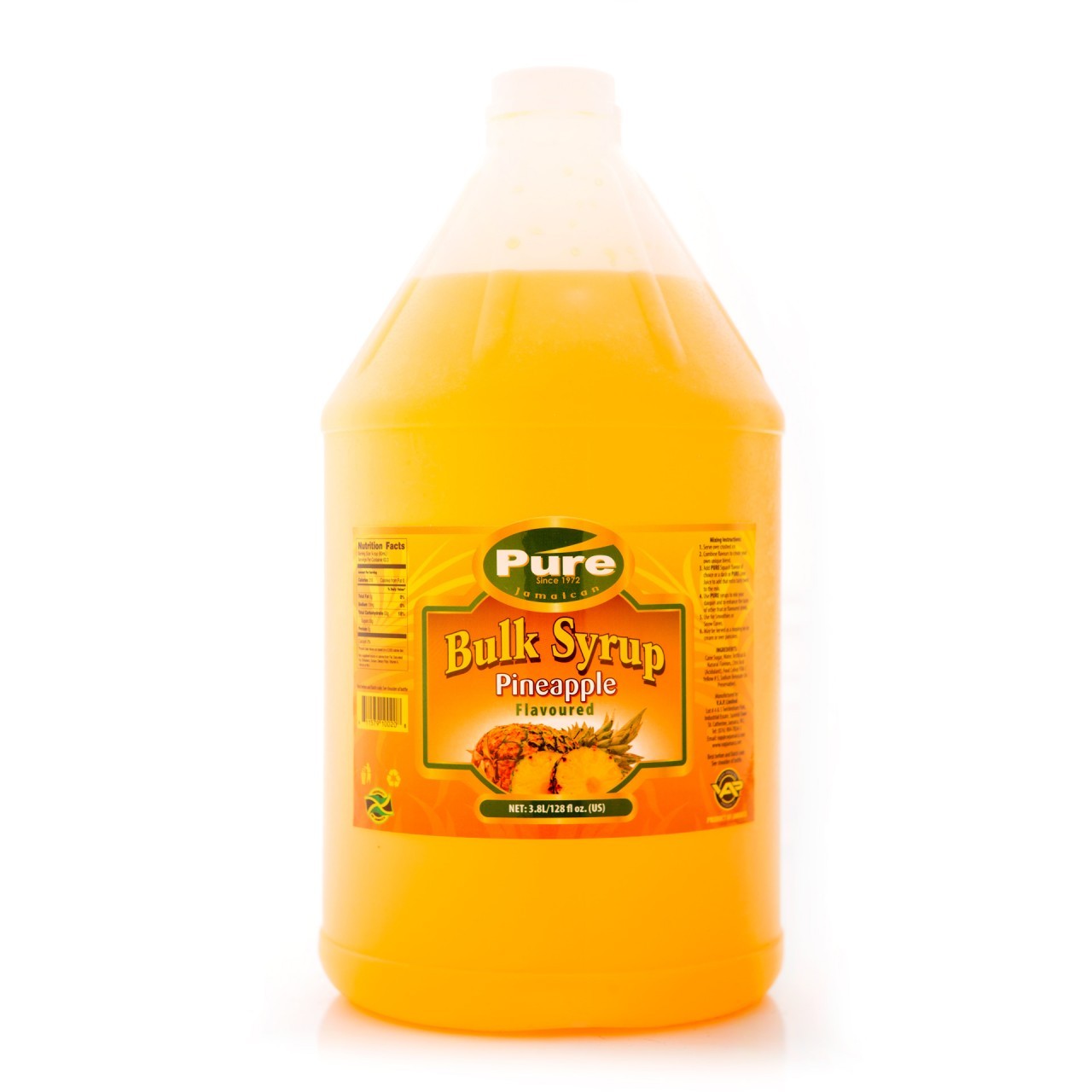 PURE SYRUP PINEAPPLE 3.89L