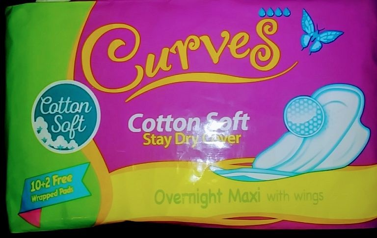 CURVES OVERNIGHT SILK DRY MAXI WITH WINGS 10’S