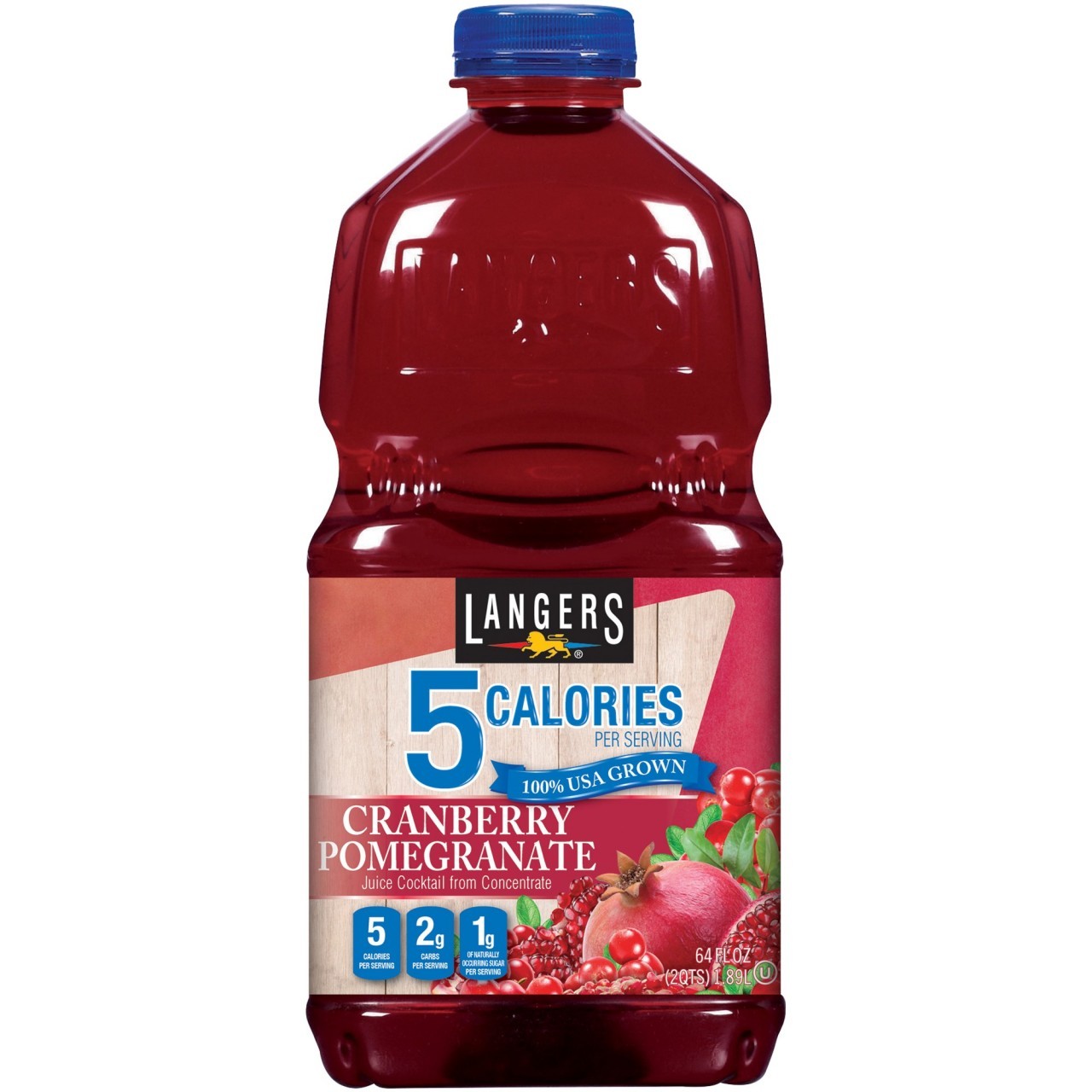 LANGERS POMEGRANATE ZERO SUGAR 64oz
