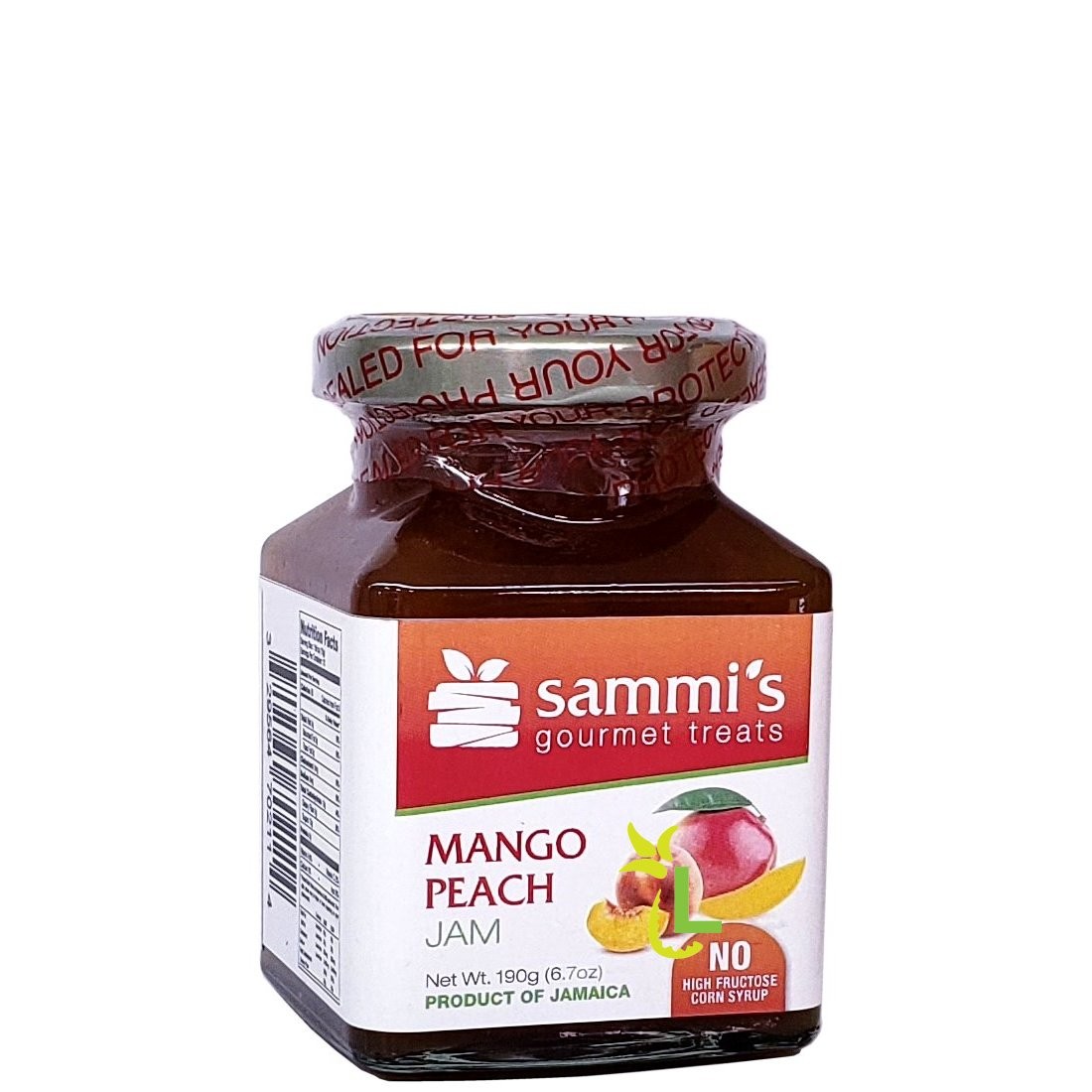SAMMIS MANGO PEACH JAM 6.7oz