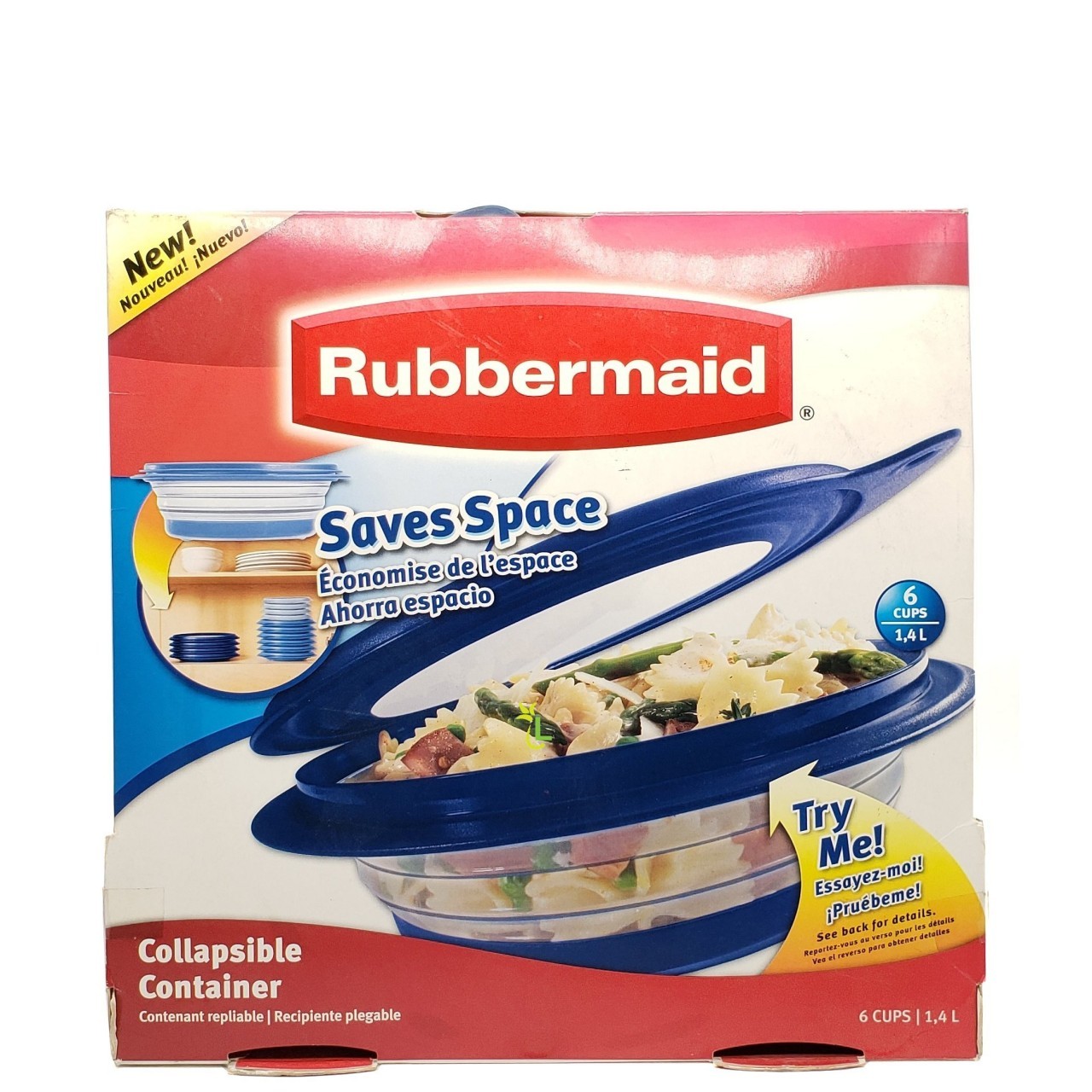 RUBBERMAID COLLAPSABLE CONT 1.4L