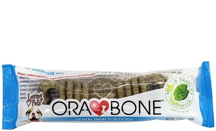ORA BONE DOG TREAT MINT PARSLEY 1.3oz