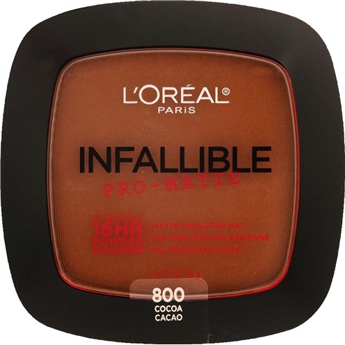L'Oreal Paris Infallible Pro-Matte Up to 16 Hr Matte Finish, Cocoa 0.31 oz (9 g)