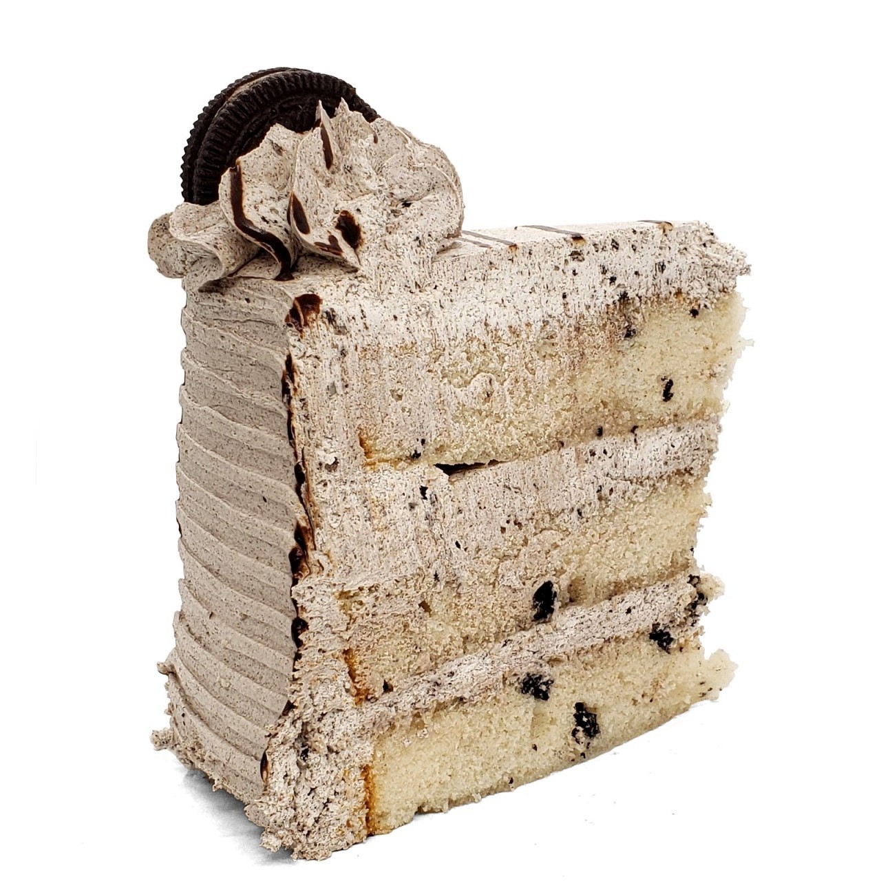 CAKE ROUND COOKIES & CREAM SLICE 1ct