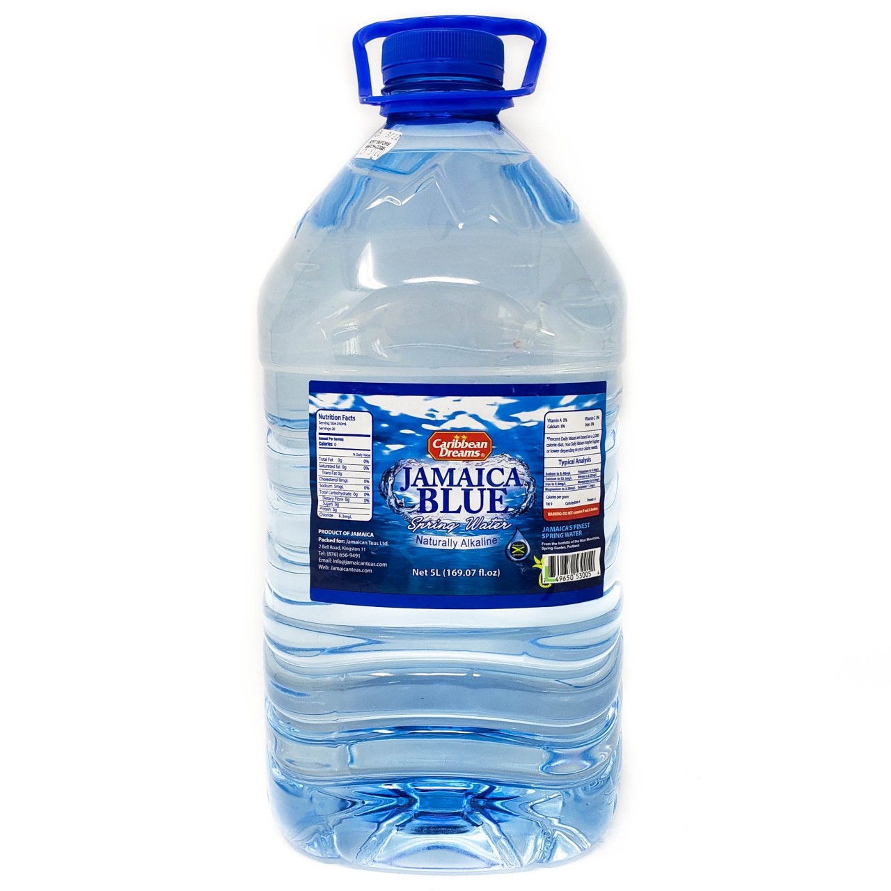 CARIB DREAMS JM BLUE SPRING WATER 5L