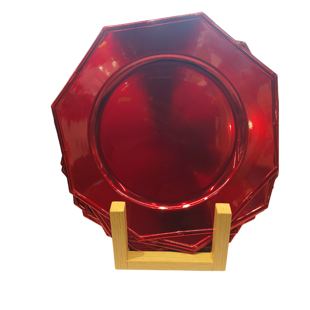 X-Mas Charger Plate, Red
